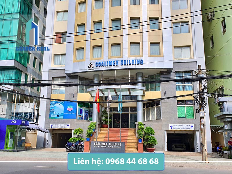 Mặt tiền tòa nhà cho thuê văn phòng Coalimex building quận Bình Thạnh