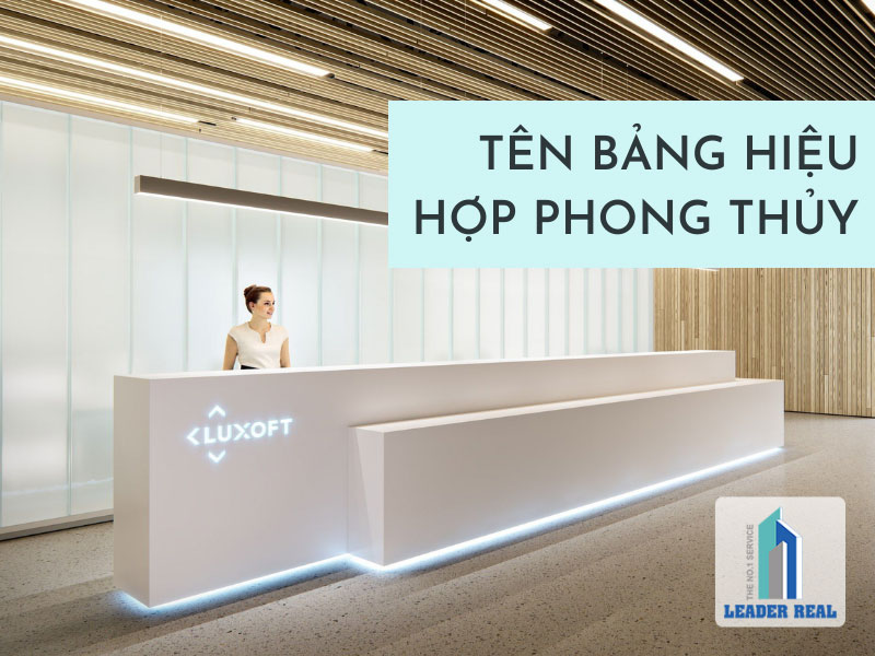 Tên và bảng hiệu công ty hợp phong thủy